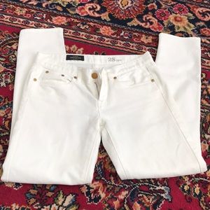 Jcrew white toothpick jeans